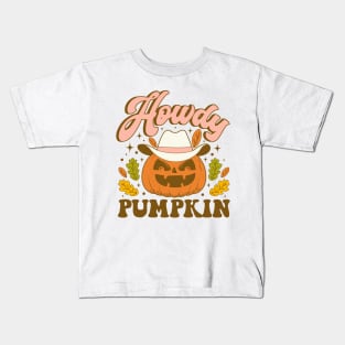 Howdy Pumpkin II Halloween Kids T-Shirt